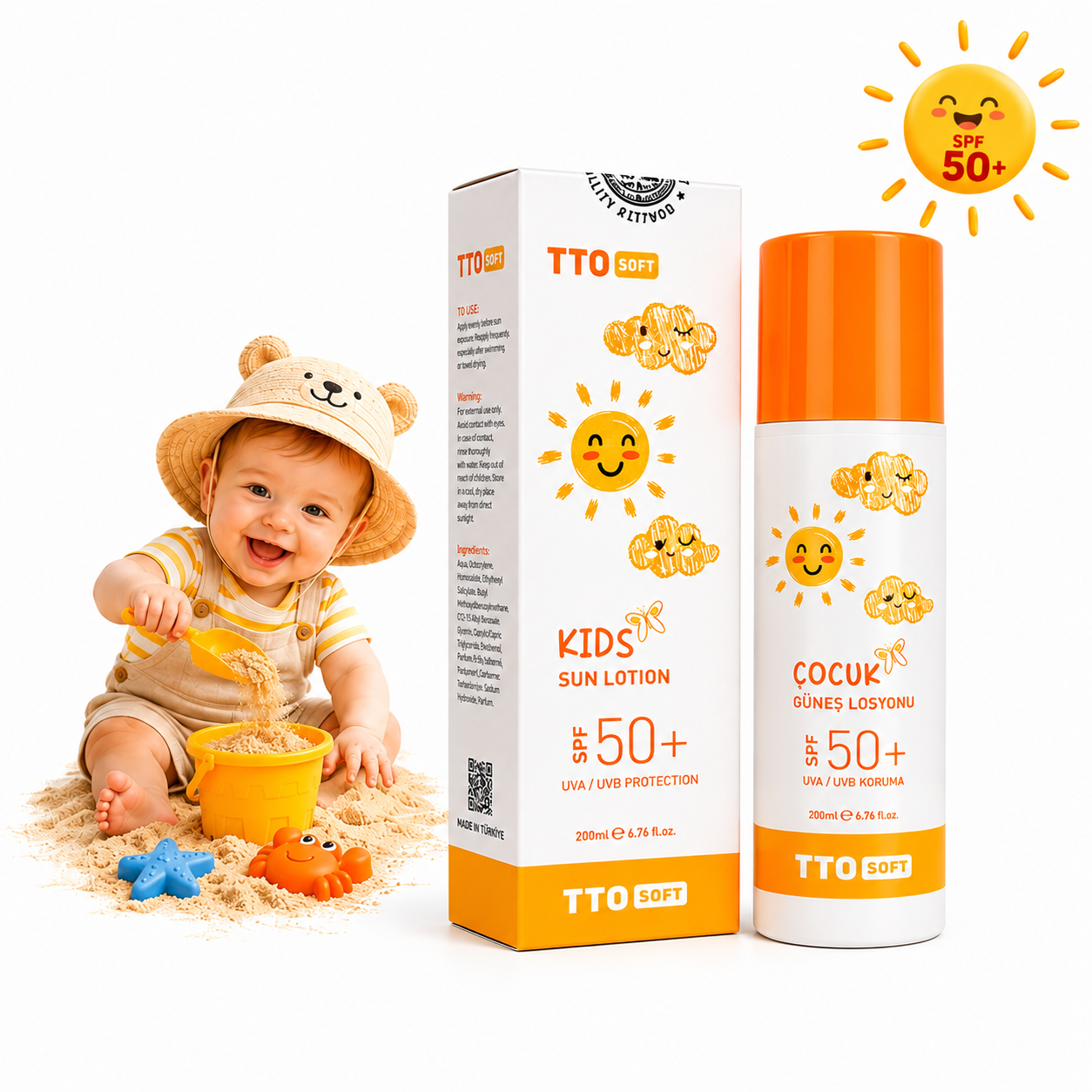 TTO nježni losion za sunčanje za djecu SPF 50