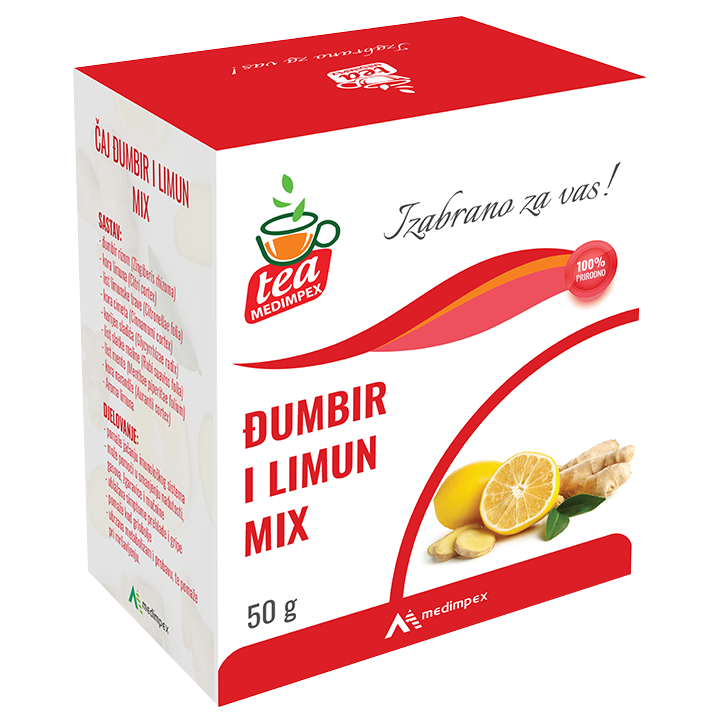Čaj Đumbir i limun MIX 50g (Medimpex)