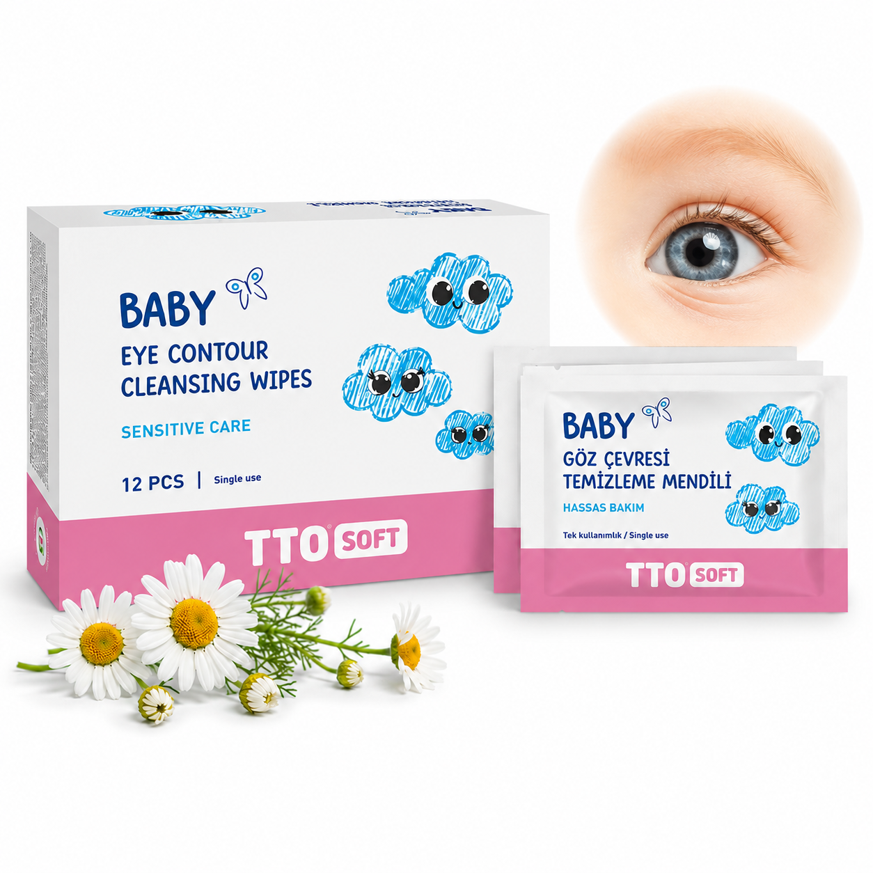 TTO Baby nježne maramice za oči 12 pcs/box