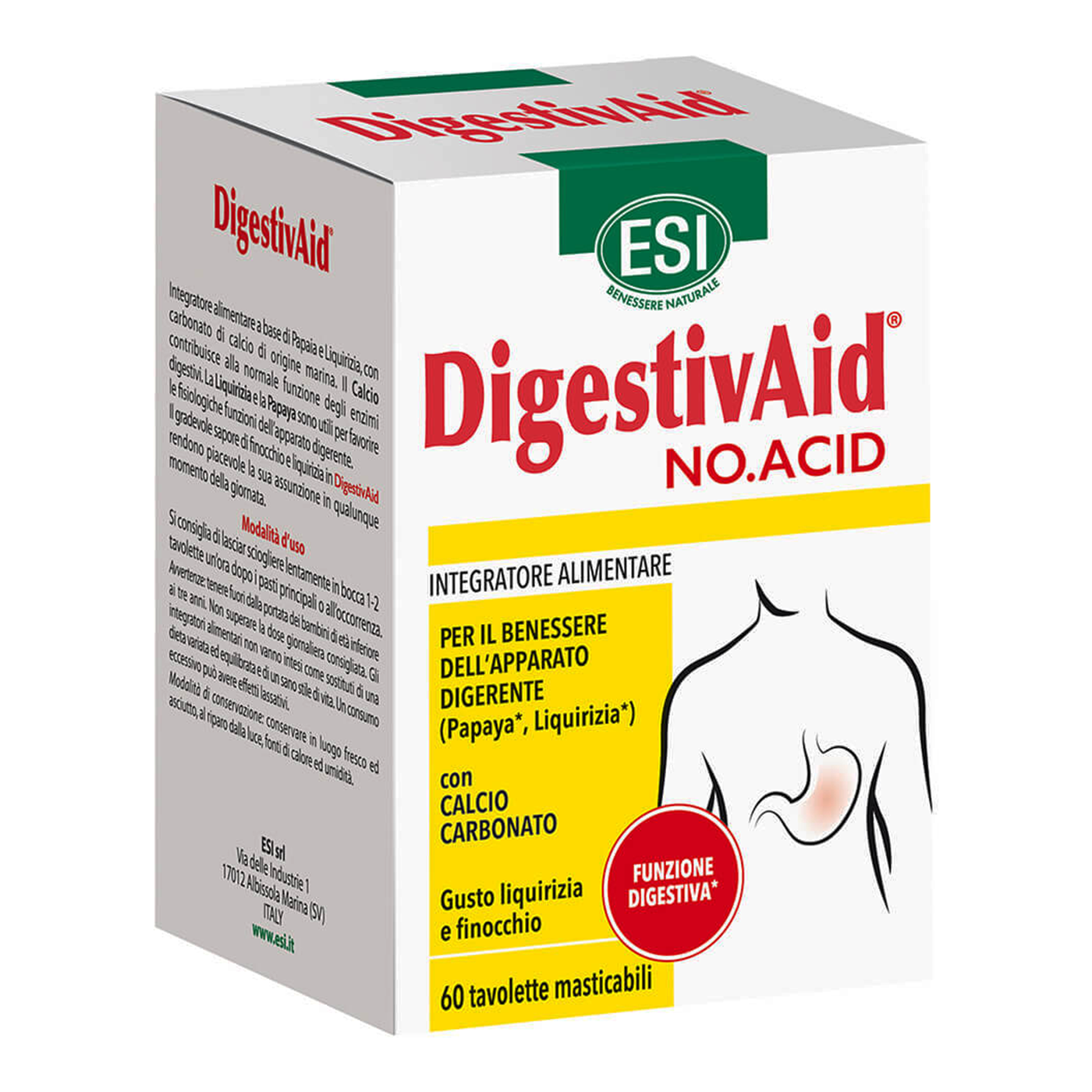 Esi Digestivaid acid stop tavolete a 60