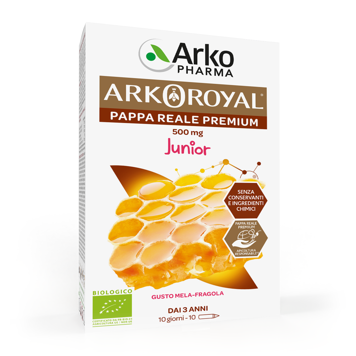 % Arko Papa reale BIO 500mg junior amp. a10 ROK 08/25